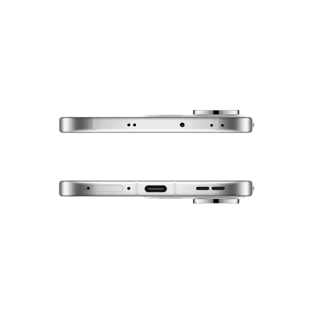 Oppo Reno 14 5G (8GB/256GB and 12GB/256GB) โ Ganesh Chaturthi Special Edition 3 Oppo Reno 14 5G Pearl White Top and bottom view