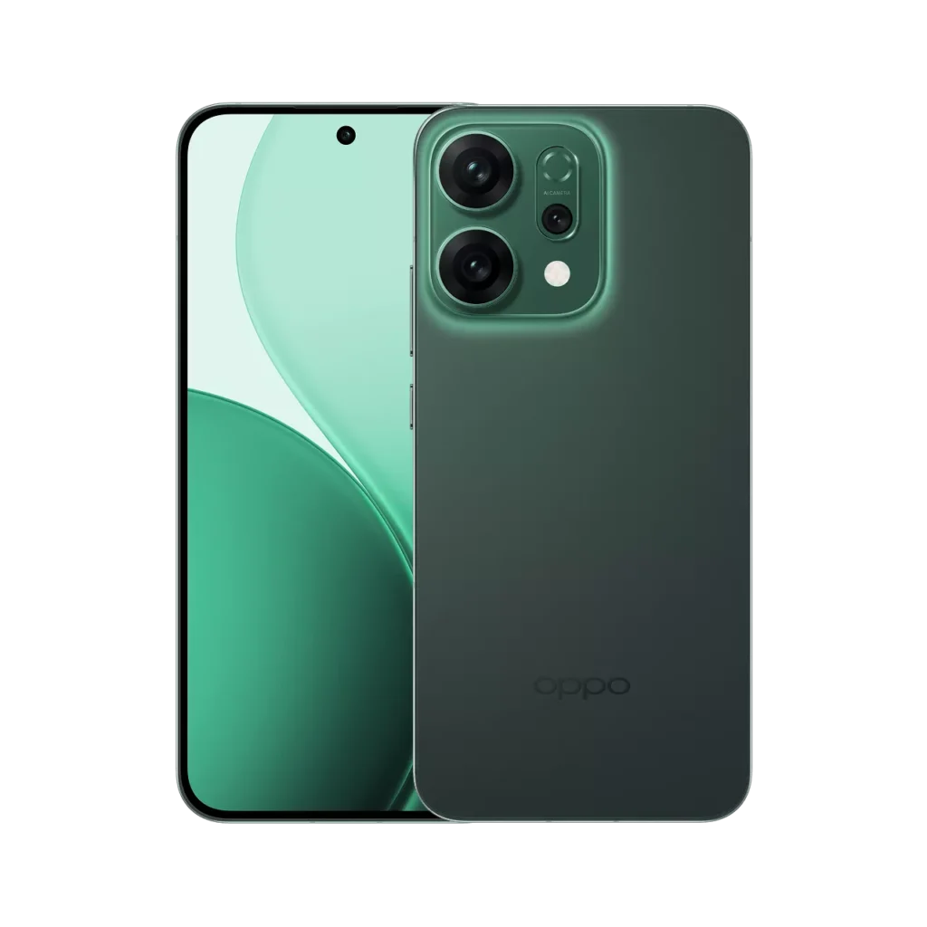 Oppo Reno 14 5G (8GB/256GB and 12GB/256GB) โ Ganesh Chaturthi Special Edition 11 Oppo Reno 14 5G Forest green
