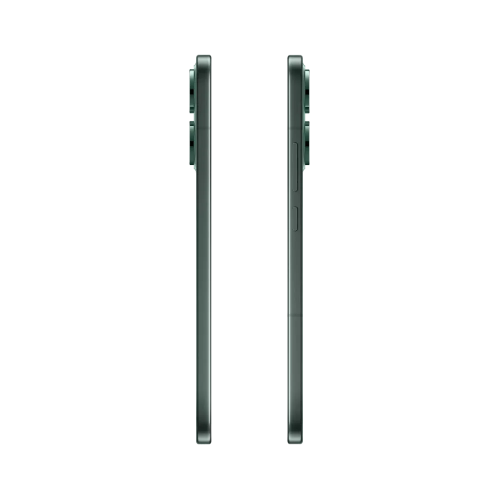 Oppo Reno 14 5G (8GB/256GB and 12GB/256GB) โ Ganesh Chaturthi Special Edition 8 Oppo Reno 14 5G Forest green side view