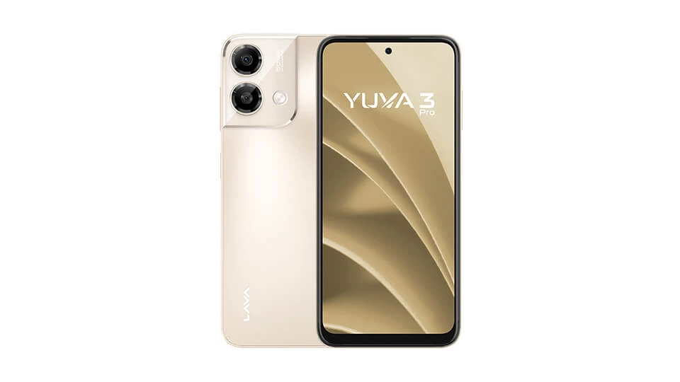 LAVA YUVA 3 Pro 8 LAVA yuva-3-pro Desert Gold front back