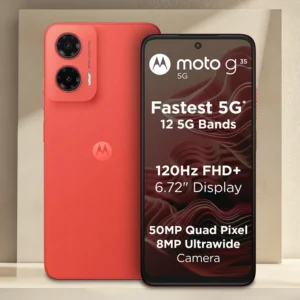 Motorola moto g35 5G Guava Red front back