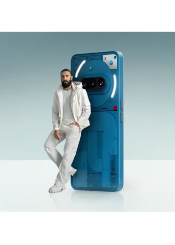 NOTHING PHONE 3A 10 NOTHING 3A Blue back tilted
