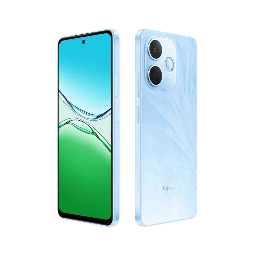 OPPO A5 Pro 5G 3 OPPO-A5-PRO-5G-FEATHER-BLUE-FRONT-BACK-INCLINED