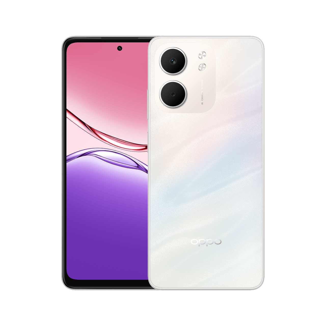 OPPO A5x 5G 4 OPPO A5x 5G Laser White front back