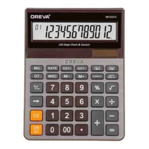 OREVA-OR-2112-C-SILVER-BROWN-CALCULATORS