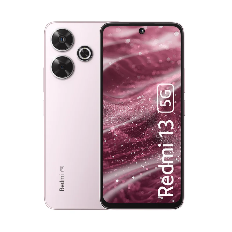 Redmi 13 5G 4 Redmi 13 5G Orchid Pink front back