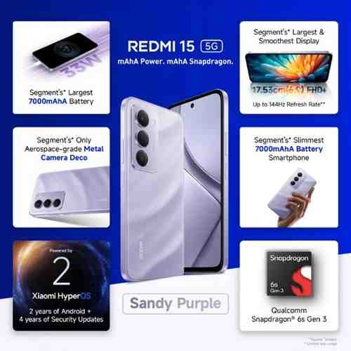 Redmi 15 5G 3 Redmi-15-5G-sandy-purple-specifications