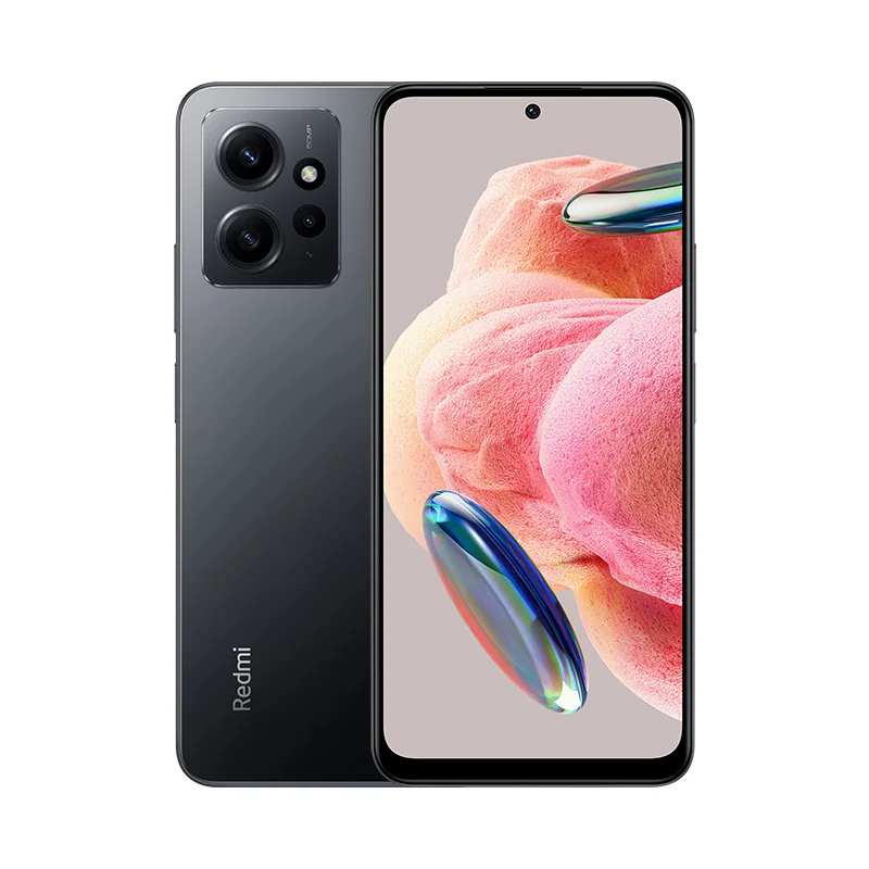 Redmi Note 12 3 Redmi Note 12 Lunar Black front back