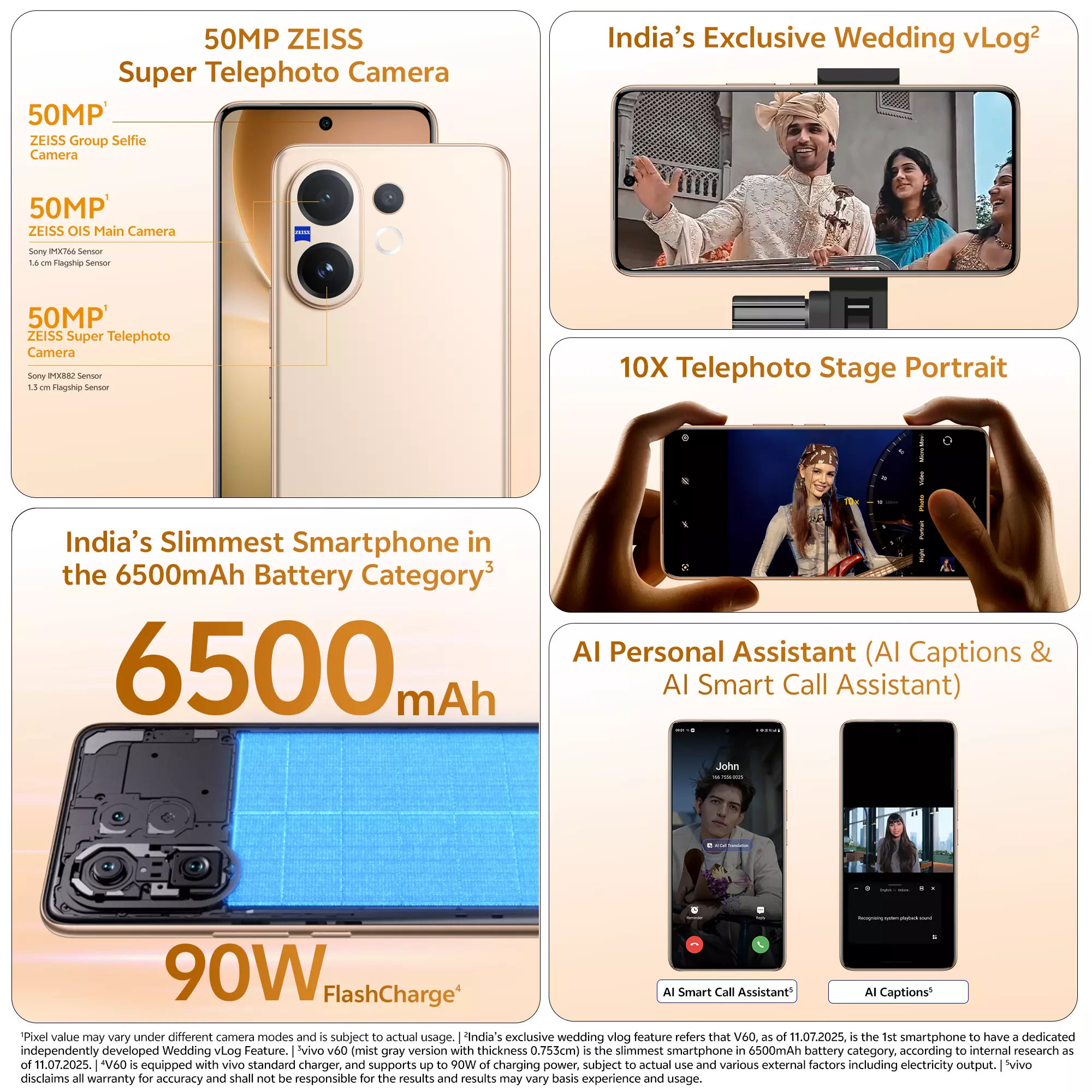 VIVO V60 5G 2 VIVO V60 5G Auspicious Gold Specifications
