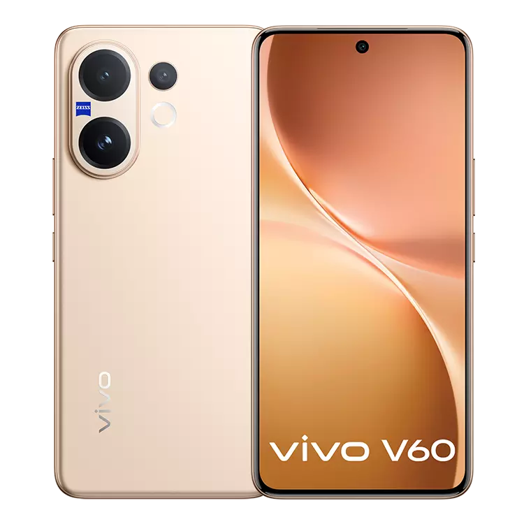 VIVO V60 5G 1 VIVO V60 5G Auspicious Gold front Back