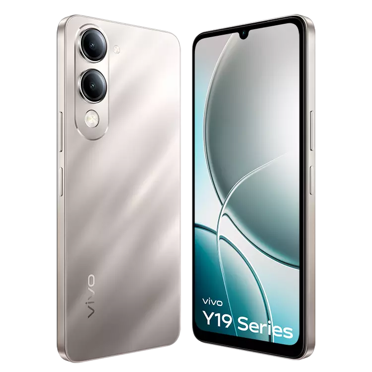 VIVO Y19e 15 VIVO Y19 5G Titanium Silver FRONT BACK INCLINED