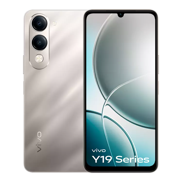 VIVO Y19e 11 VIVO Y19 5G Titanium Silver front Back