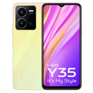 VIVO Y35 dawn gold front back