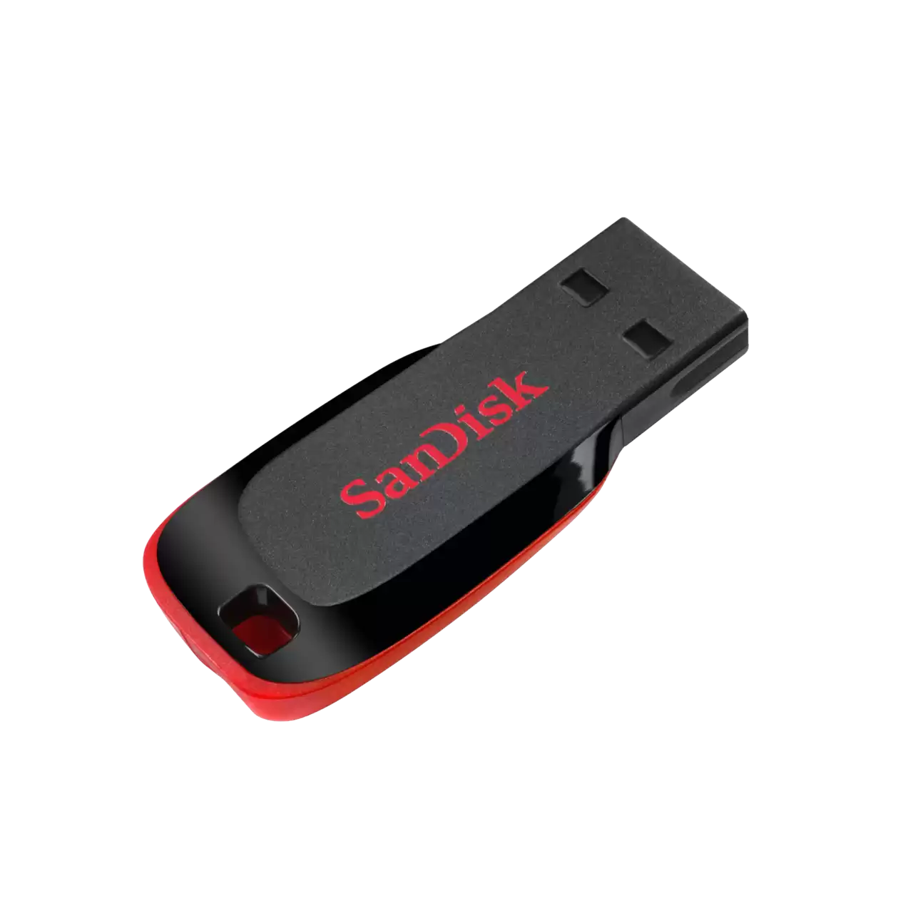 SanDisk Cruzer Blade USB Flash Drive (Red) 2 SandDisk cruzer-blade-usb-2-0-angle