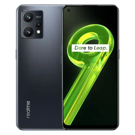 Realme 9 1 realme-9-4g Meteor Black front back