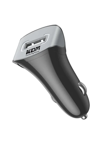 KDM UC65 Car Phone Charger 17W with Type C cable Included 1 KDM KM-UC65-Car Phone Charger