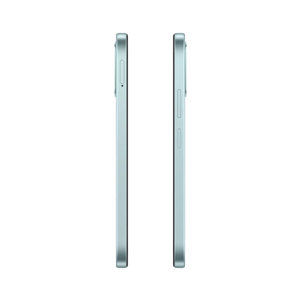 OPPO A6X 4G 3 OPPO A6X 4G smartphone in ice blue color side view