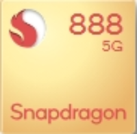 Qualcomm Snapdragon 888 5G processor chip with Snapdragon logo and gold design