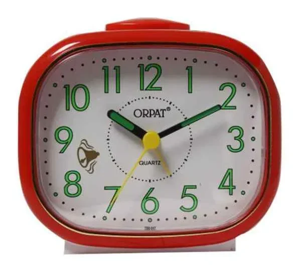 Time Piece Bell Alarm Clock TBM‑647 Red